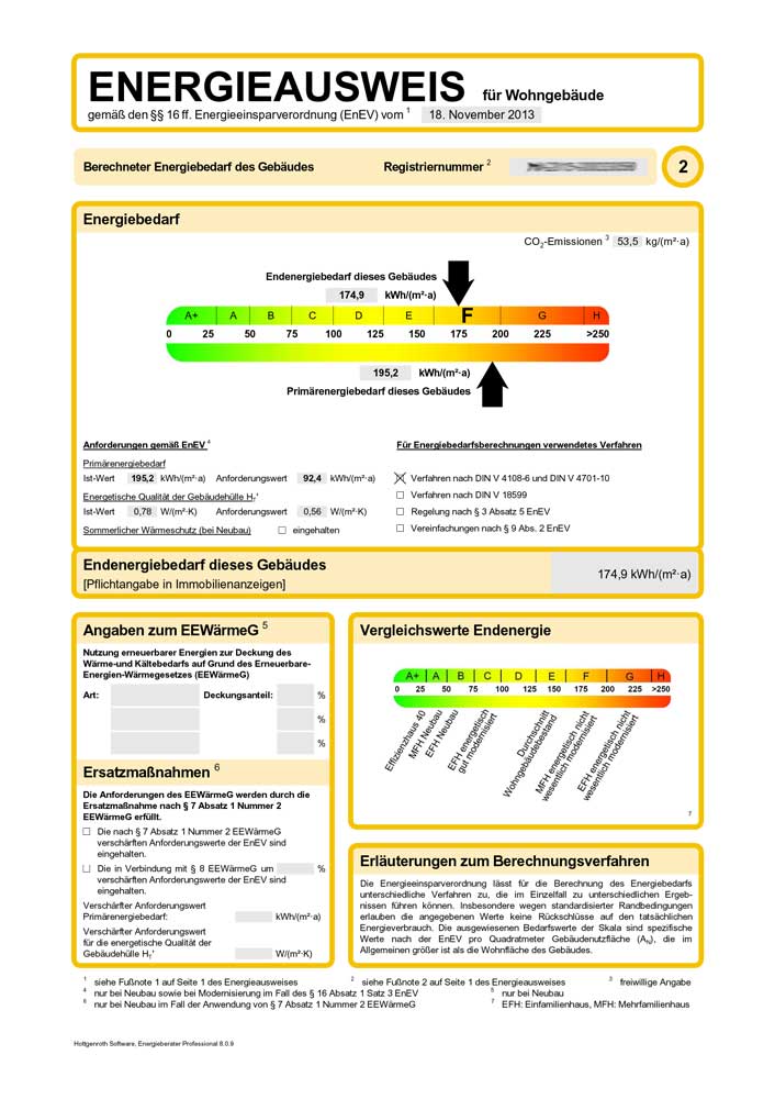 Bild vom Energieausweis