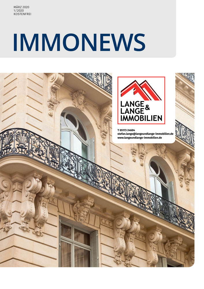 Kundenmagazin 1. Halbjahr März 2020 Lange und Lange Immobilien